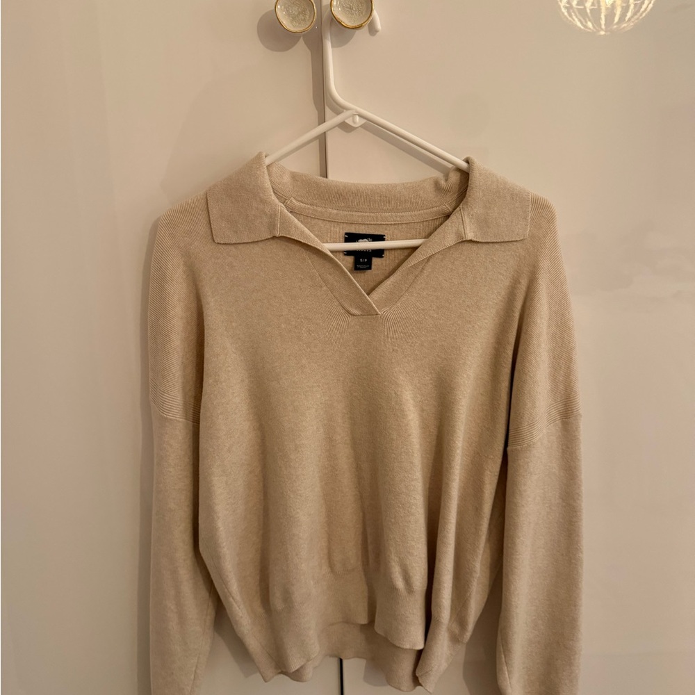 Roots Women's Cream V-Neck Sweater